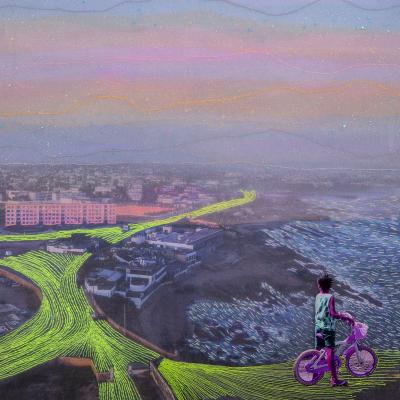 Demain 50x50 Cm Serie Albahian 2018 Joana Choumali